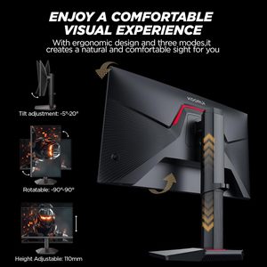 KOORUI <span class=keywords><strong>Monitor</strong></span> Gaming de 25 pulgadas 1ms 320Hz <span class=keywords><strong>Monitor</strong></span> HDR400 IPS Pantalla Inclinación <span class=keywords><strong>Vertical</strong></span> Altura ajustable G2511E - Product Image 6
