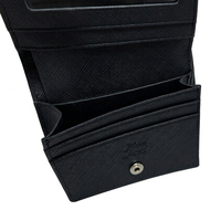 Dompet Kartu Kulit Asli Korea MA4 Snap Card Wallet Slim EDC Tempat Kartu Bisnis Unisex Tebal 2cm Penyimpanan Saku Portabel untuk Penggunaan Sehari-hari