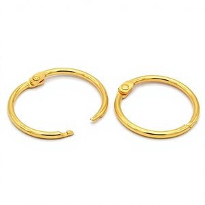 YIWANG 1,2 pulgadas oro Metal hojas sueltas libro anillos 32mm artesanía foto DIY carpeta Clip anillos - Product Image 2