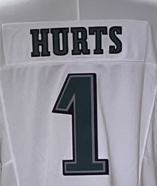 Maillots de football américain populaires de haute qualité 2024 pour hommes et femmes, maillot brodé personnalisé, maillots verts, taille américaine # 1 HURTS - Product Image 3