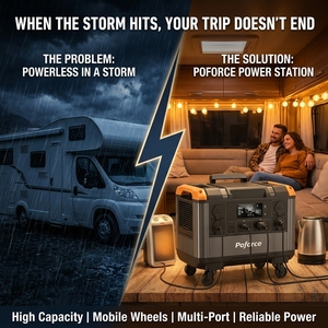 Centrale Électrique Portable 3000W 2688Wh LiFePO4, Générateur Solaire à Charge Rapide UKCA pour Caravane, Maison et Secours d'Urgence au Royaume-Uni - Vente en Gros - Product Image 3