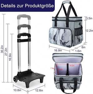 Free Sample Big Size Rolling <b>Sewing</b> <b>Machine</b> Bag, <b>Heavy</b> <b>Duty</b> Rolling <b>Sewing</b> <b>Machine</b> Tote, Fits Most <b>Machines</b> with More Space - Product Image 6