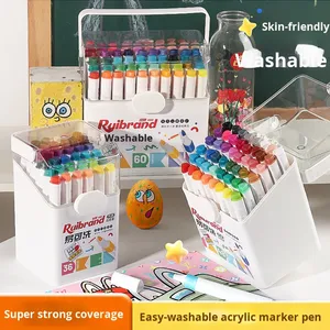 Stock all'ingrosso <span class=keywords><strong>pennarelli</strong></span> in tessuto lavabile a base d'acqua <span class=keywords><strong>pennarelli</strong></span> acrilici <span class=keywords><strong>per</strong></span> bambini <span class=keywords><strong>pennarelli</strong></span> <span class=keywords><strong>per</strong></span> pittura scarabocchi impilabili in plastica - Product Image 5