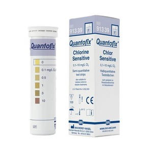 Bandelettes de test semi-quantitatives Quantofix pour chlore, sensibles, 0,1-10 mg/L Cl2, 100 unités - Product Image 5
