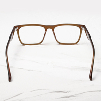 Lunettes de vue unisexes carrées à monture intégrale, motif marbré, anti-lumière bleue, verres CR-39, légères, pour adultes