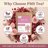 Penjualan Langsung Pabrik Teh Perawatan Menstruasi Wanita Pria Label Pribadi OEM 20 Kantong Teh Herbal Infus Penunjang Siklus Menstruasi