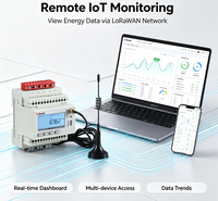 Medidor de Energía Inalámbrico IoT Acrel ADW300-LW923, Compatible con Protocolo MQTT/TCP para Gabinetes de Distribución, Comunicación LCD LoraWan