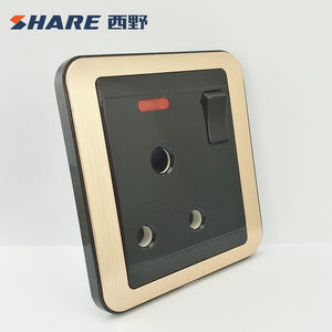 Condividi qualità garantita colore nero BS standard condizionatore d'aria 3 Pin spina 15 A presa commutata 86*86 con Rohs/CE/sciabola - Product Image 5