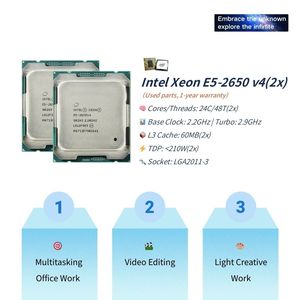 PANDL-Chipset <span class=keywords><strong>DDR4</strong></span> C612, placa base, juego de Pc de escritorio, Dual Xeon E5 2650 V4 Combo 2650v4 X99, placa base, CPU dual - Product Image 2