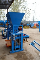 Machine à fabriquer des blocs manuelle à faible investissement et à fort profit, machines à blocs 4-45 pour les petites entreprises