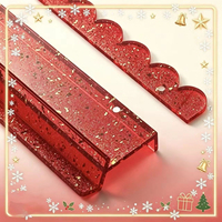 Poussoirs magnétiques pour tuiles de Mahjong américain, édition limitée Noël, supports de Mahjong festonnés, accessoires de jeu de table pour fêtes en intérieur
