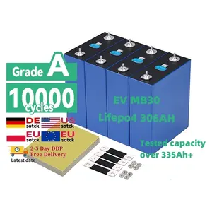 2024 EV 306AH 10000周期306Ah MB30 3.2v lifepo4电池48v锂离子家用太阳能离网电池组