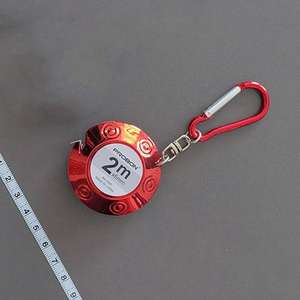 Vente en gros Portable Mini ruban à mesurer mètre règle rétractable 5 couleurs porte-clés système de mesure métrique diamètre métro - Product Image 6