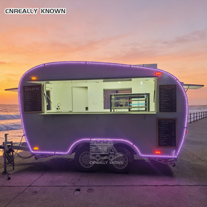 รถขายฮอทดอกแบบกำหนดเองได้ รถพ่วงขายอาหารริมทาง ไส้กรอกสั่งทำพิเศษ - Product Image 5