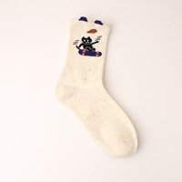 Mode Anime hommes femmes longues chaussettes genou-haut Couples chaussette personnalité Hip Hop Harajuku drôle chaussette