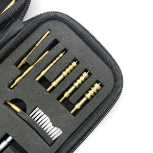 Phổ 16Pcs Gun Làm Sạch Kit .22 38 <span class=keywords><strong>40</strong></span> 44 45 357 <span class=keywords><strong>Cal</strong></span> 9Mm Với Brass Nhựa Vật Liệu Thép Di Động Túi Săn Bắn - Product Image 3