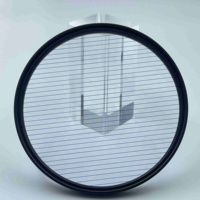 Filtre anamorphique OME à rayures bleues pour objectif d'appareil photo - Effets de flares cinématiques et lignes horizontales, verre optique, cadre en aluminium, étanche