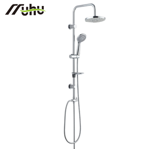 Ensemble de douche pour salle de bain, colonne de douche réglable avec <span class=keywords><strong>kit</strong></span> de douche combiné, <span class=keywords><strong>kit</strong></span> de mélangeur de douche pour toilette en acier inoxydable complet et tuyau - Product Image 6