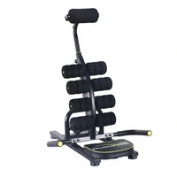 Banc d'entraînement abdominal réglable noir pliable pour exercices de sit-up et renforcement du tronc à domicile