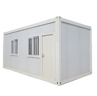 Personnalisé 10ft 15ft 20ft Bureau Boutique École Salle de classe Hôtel Appartement Vie Amovible Paquet Plat Conteneur Maison Préfabriquée