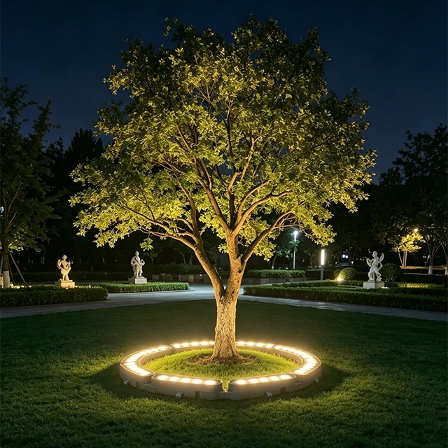 LED Tree Hug Light Foldable 6W Linkable Coconut Palm Garden Lighting for Walkway Landscape Decoration Lamps