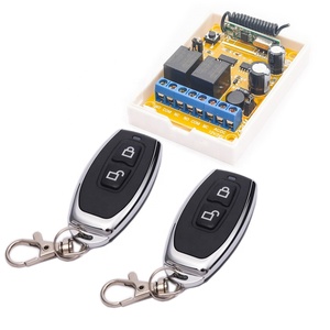 Interruptor de <span class=keywords><strong>Control</strong></span> remoto inalámbrico para puerta de garaje, transmisor y receptor de relé de 433mhz, CA, CC, 12V, 24V, 10A, 2 canales - Product Image 1