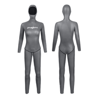DIVESTAR Custom 3mm CR Neoprene Dua Bagian Abu-abu Super Elastis Kulit Halus Tahan Air Bernapas Depan Unisex Wetsuit Freediving
