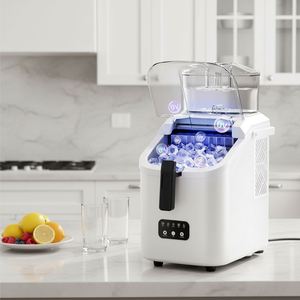Household <b>Small</b> Bullet <b>Ice</b> Maker Dormitory Coffee Companion Fully Automatic Solid 150w <b>Ice</b> Making <b>Machine</b> - Product Image 1
