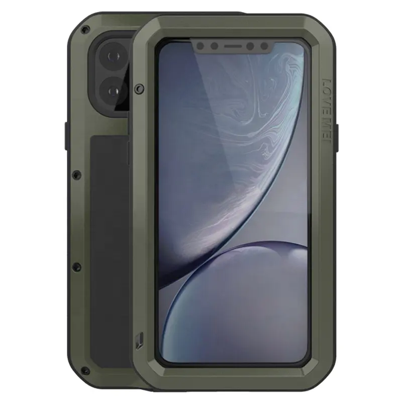 Powerful Aluminum Dustproof Shockproof Waterproof Armor Cell Phone Case For iPhone 11 Pro XR XS Max