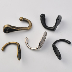 Solid Alloy Single <b>Hook</b> Vintage Heavy Duty Robe <b>Hook</b> For Wardrobe Cabinet Door <b>Bathroom</b> Kitchen Hardware - Product Image 3