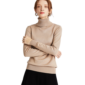 Maglione Invernale Formale a Collo Alto per <span class=keywords><strong>Donna</strong></span>, Maniche Lunghe, Tessuto Intrecciato, Stile <span class=keywords><strong>Basic</strong></span> - Product Image 3
