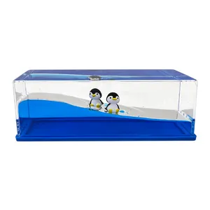 Mode Kawaii Schattige 3d Floater Glazen Cruiseschip Drijvende Vloeistof Gevulde Presse-Papier