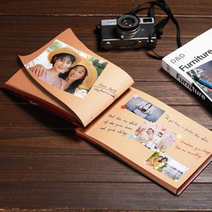 Il nostro Album fotografico di Album di Album di foto in stile retrò con lettera in rilievo copertina diario di viaggio diario libro di scarto libro di memoria - Product Image 5