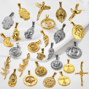 Collar de Moda con Colgante de Cabeza de León de Acero Inoxidable Dorado, Joyería de Moda para Mujer, Estilo Británico, Mitología Griega, Medusa - Product Image 5