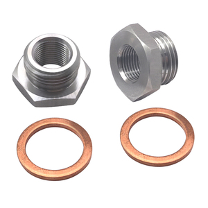 อะแดปเตอร์เกลียวตัวผู้ M18X1.5 เป็นตัวเมีย M12X1.0 ผลิตจากเหล็กกล้าไร้สนิมด้วยเครื่อง CNC สำหรับกรองน้ำมันเชื้อเพลิงและการดัดแปลงยานยนต์ - Product Image 5