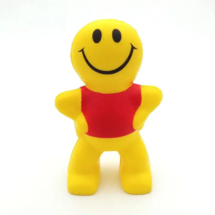 Venta al por mayor Oem personalizado Pu Material de espuma Stress Reliver Squeeze Toy Anti-Stress Ball para niños