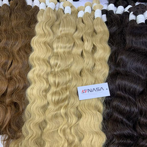Precio al por mayor Extensiones de cabello a granel Fuertes y sin enredos Doble ahogamiento 100 gramos Todos los colores 32 pulgadas - Product Image 1