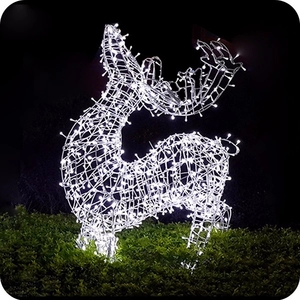 Décoration extérieure <span class=keywords><strong>de</strong></span> centre-ville commerciale 4m <span class=keywords><strong>de</strong></span> hauteur 3d Led lumière <span class=keywords><strong>de</strong></span> cerf debout extérieure grand renne <span class=keywords><strong>de</strong></span> Noël à vendre - Product Image 2