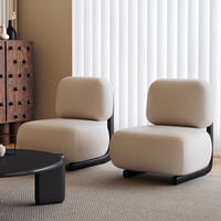 Fauteuil de luxe léger en velours pour salons, balcons, maisons d'hôtes et hôtels