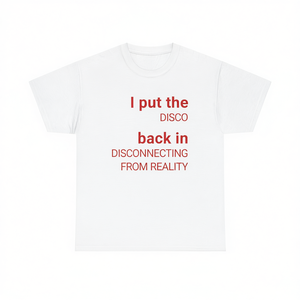 Camiseta divertida con meme, irónica, sarcástica, desconectada de la realidad, unisex, para adultos, manga corta, cuello redondo, impresión digital - Product Image 1