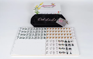 Tuiles de Mahjong de luxe modernes américaines en acrylique gravées, 4 couches, personnalisables, pliables, portables, expédition rapide, vente en gros, Sunday Travel Tower - Product Image 3