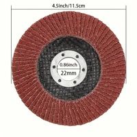 Disque à lamelles en matériau diamanté de 4.5 pouces Roue en tissu abrasif de 115mm pour le polissage d'avion