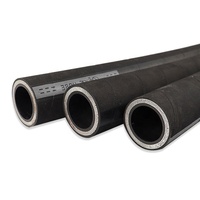 Manguera de Goma Industrial Reforzada con 3 Capas de Acero Trenzado, 6 mm de Espesor de Pared, Resistente al Calor, para Fluidos Hidráulicos, Neumáticos y de Refrigeración