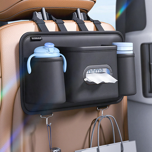 Rücksitz-Organizer mit Getränkehaltern Multifunktionaler Auto-Rücksitz-Organizer Hängende Leder-Aufbewahrungstaschen - Product Image 6