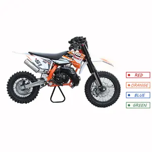 최신 판매 주황색 색깔 스티커 걷어차기 시작 2 치기 아이를 위한 소형 motocross 50cc 먼지 자전거