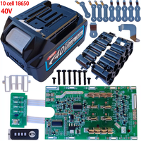 Kit de boîtier de batterie 10 cellules 18650 40V BL4040 compatible avec MAKITA 40V