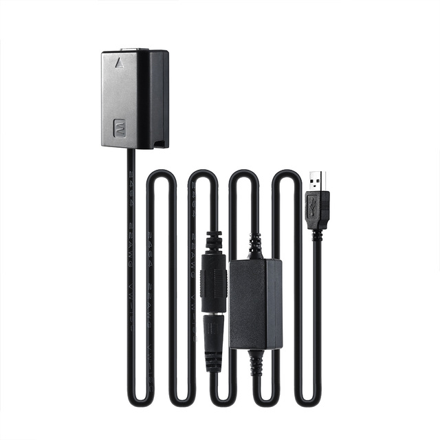 JZR NP-FW50 Dummy Battery & ZV-E10 A6500 A7S R2 M RX10 External USB Lightweight Power Bank Camera Accessories