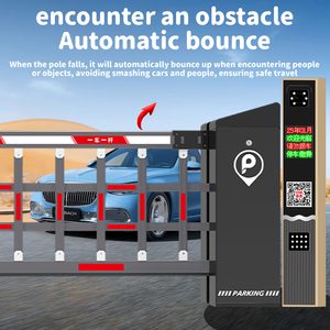 Torniquete de puerta de barrera oscilante motorizada Sistema de estacionamiento de automóvil único con características premium para estacionamiento de centro comercial - Product Image 6