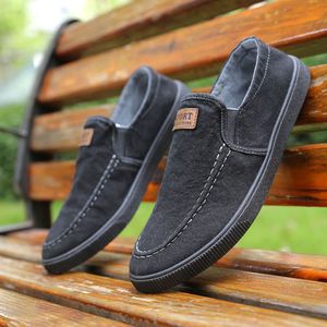 Men's casual <b>canvas</b> slip-on shoes for spring/summer 2026 breathable suitable for all occasions comfortable <b>Canvas</b> trendy Shoes - Product Image 4