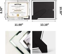 8.5 X 11 Cam Sertifika Çerçevesi 8.5 X 11 Belge Çerçevesi Okul Sertifikaları Cam Fotoğraf Çerçevesi Ofis Diplomaları Resim Çerçevesi